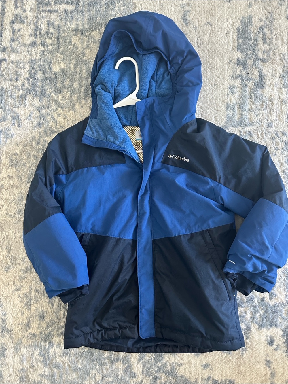 Columbia Kids' Blue Hooded Winter Jacket S (8)